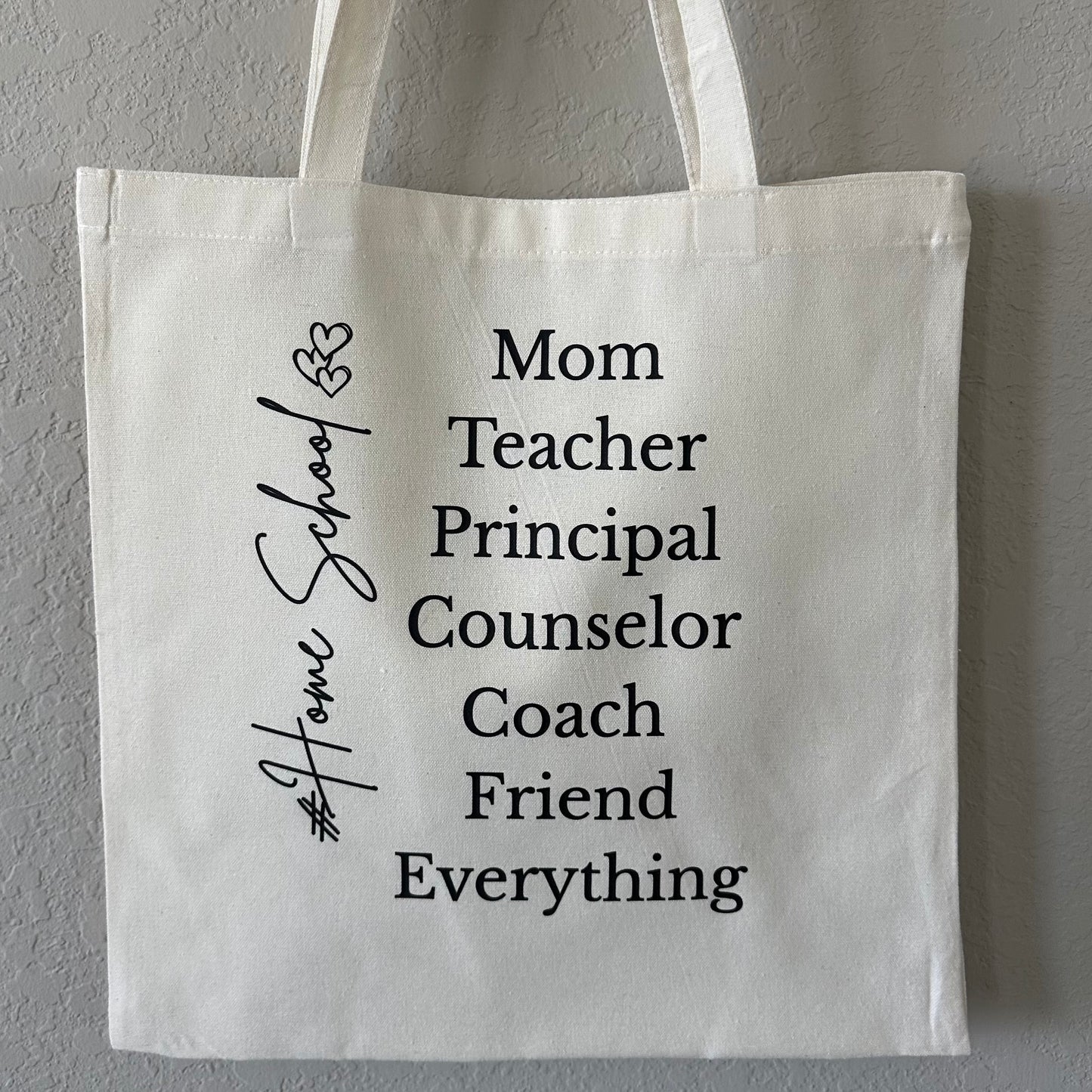mom homeschool tote bag