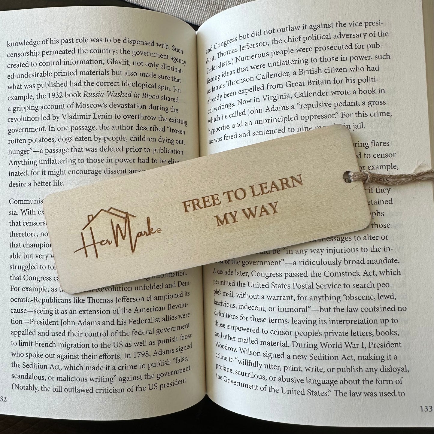 Homeschool Inspired Sayings | Her Mark Home™ Bookmark