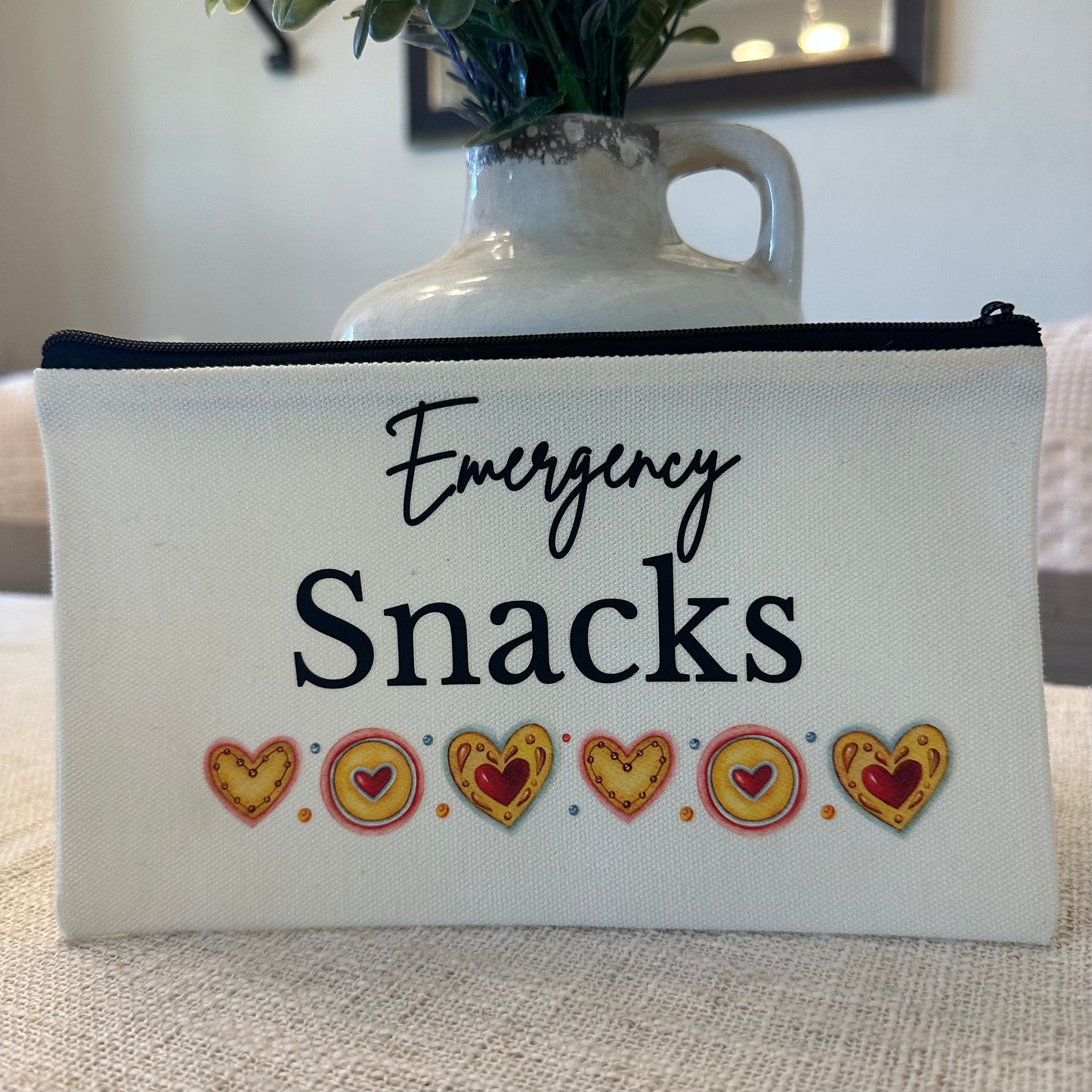 Emergency Snacks Zipper Pouch
