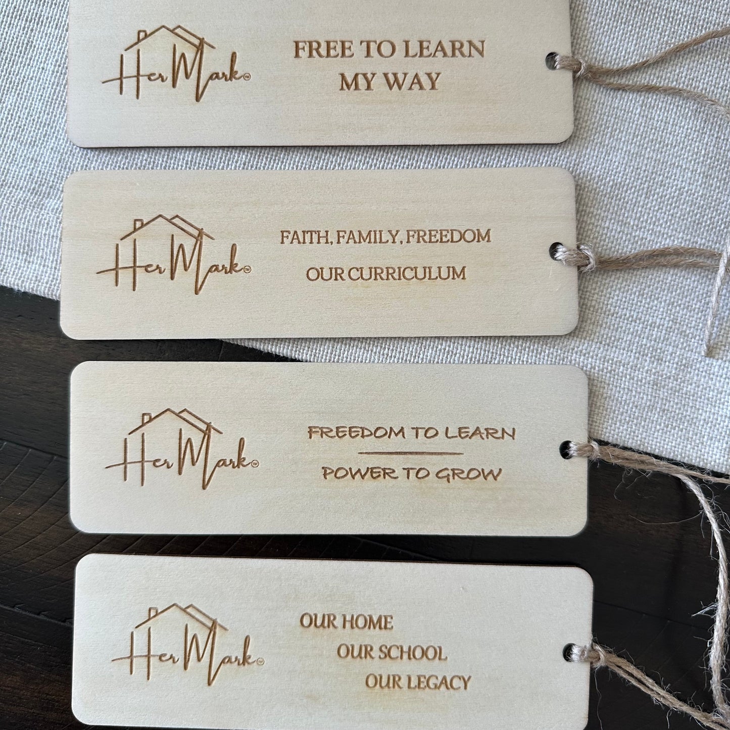 Homeschool Inspired Sayings | Her Mark Home™ Bookmark