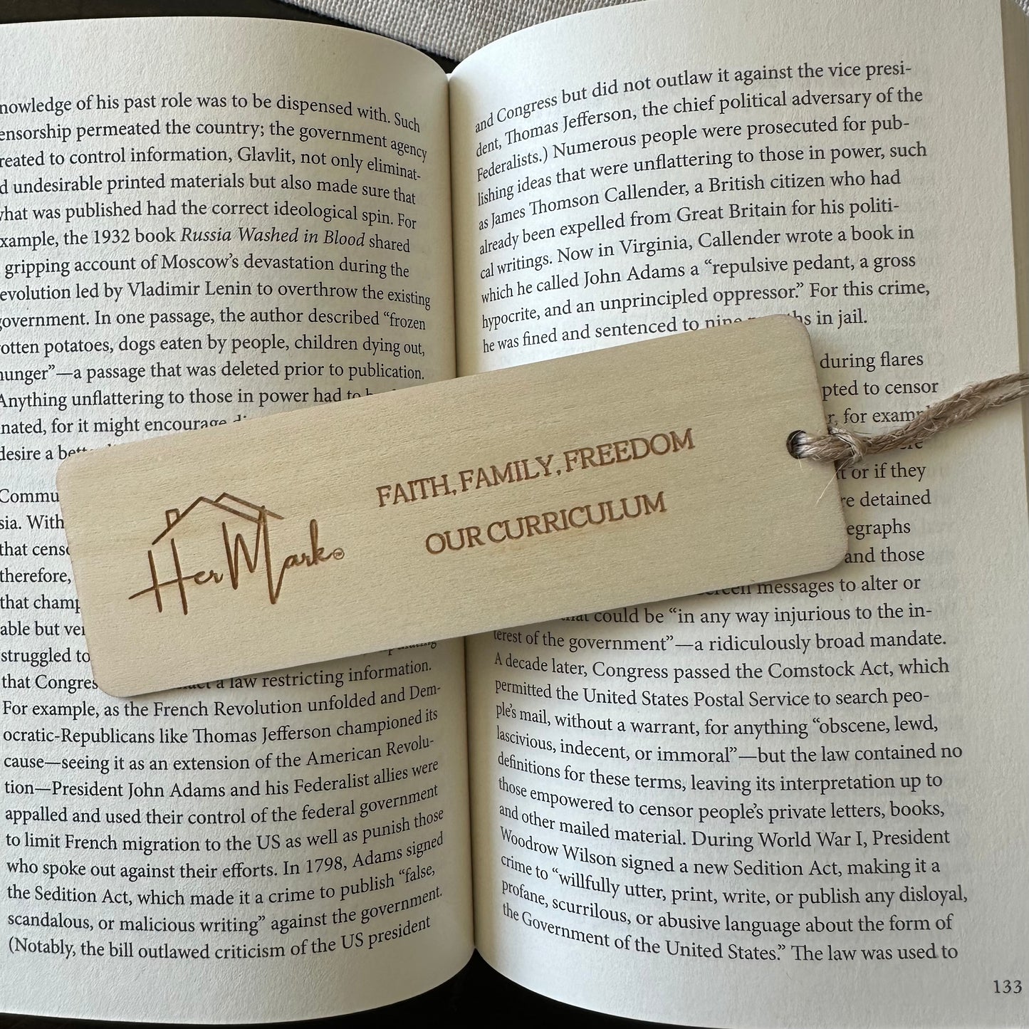 Homeschool Inspired Sayings | Her Mark Home™ Bookmark