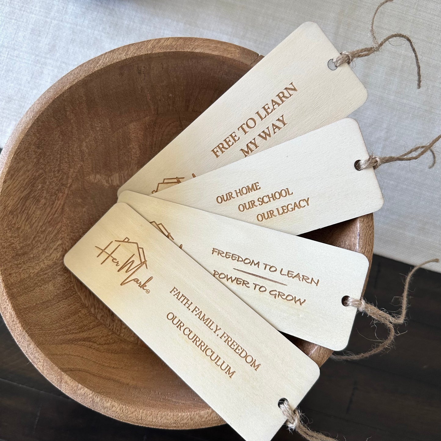 Homeschool Inspired Sayings | Her Mark Home™ Bookmark